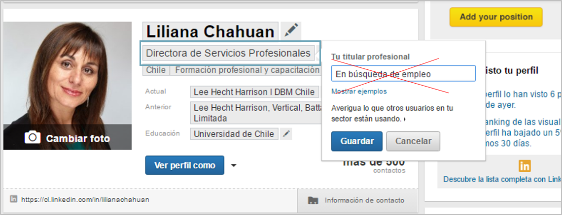 El titular en LinkedIn: Asegúrate de ser visible